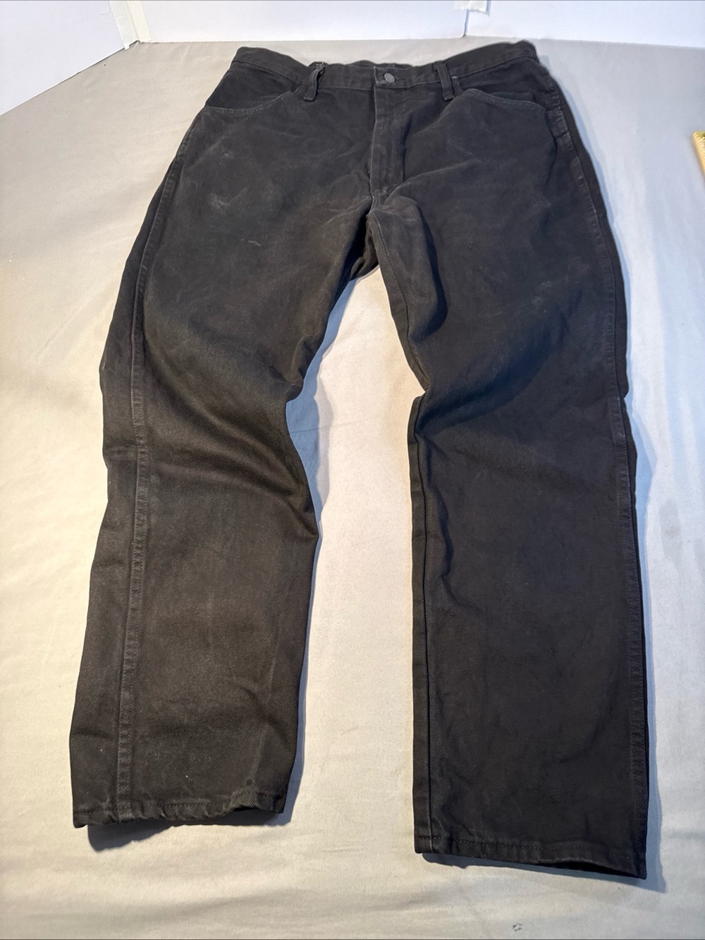 Rustler Men's Black Chinos - Straight Leg